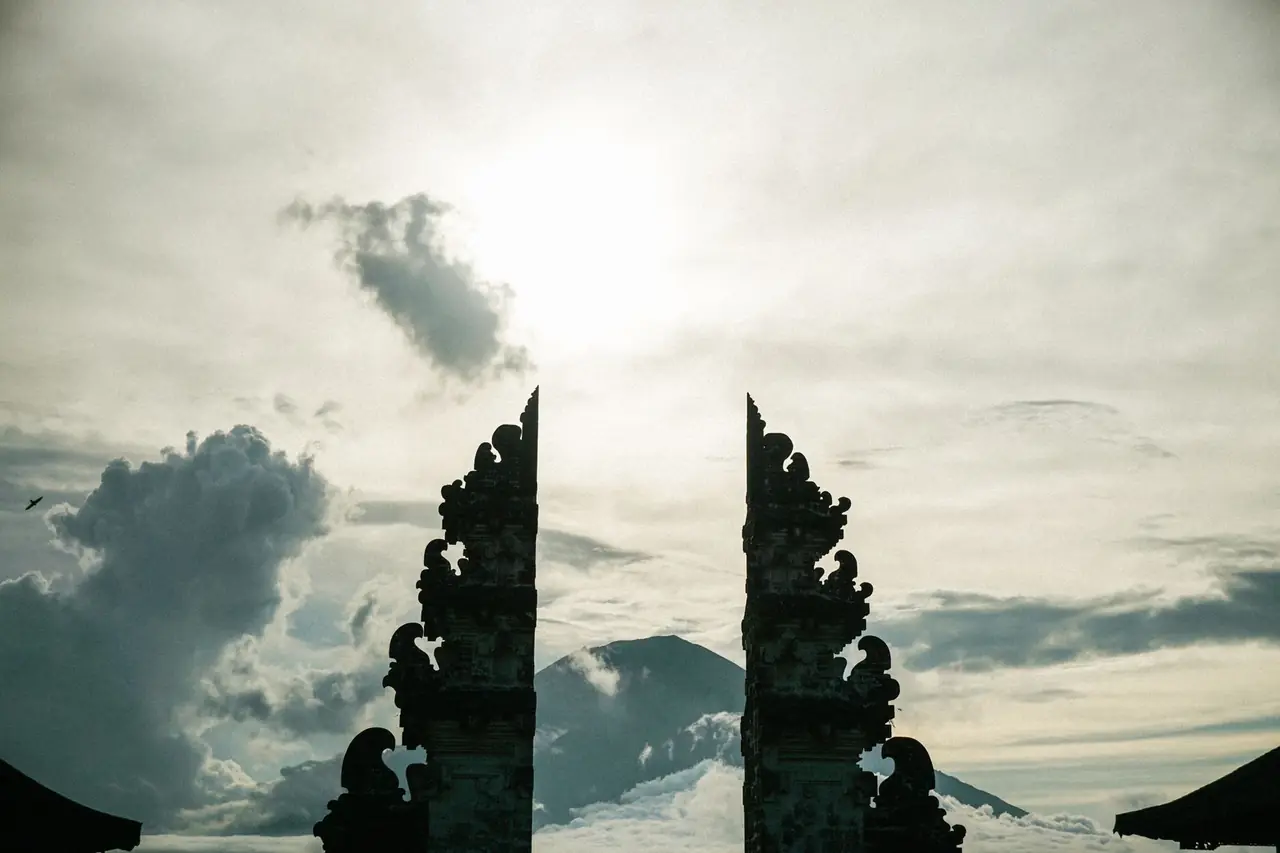 Bali Visa for UAE Residents 2026 | e-VOA Guide — bali temple gate sunrise
