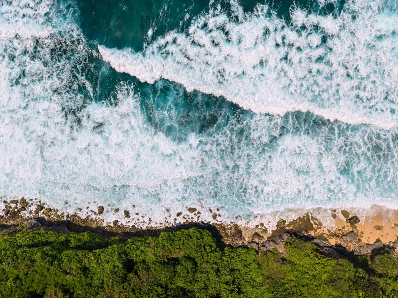 Flights to Bali from the UAE | Dubai & Abu Dhabi — bali aerial coastline beach